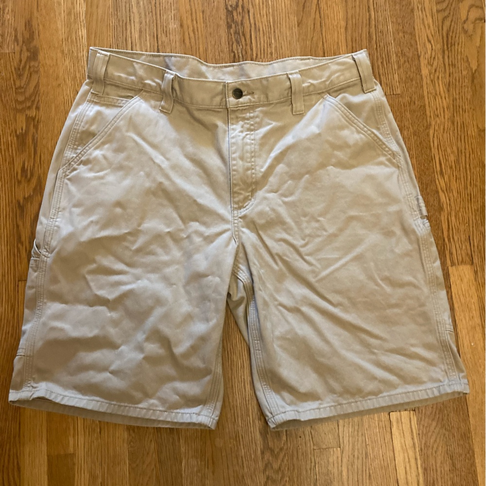 Carhartt Tan Flat Front Shorts